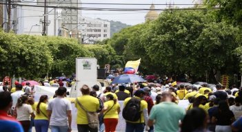 Las manifestaciones del magisterio se han desarrollado de manera pacífica, sin embargo, muchos padres de familia no están de acuerdo con esto. / Foto: Archivo 