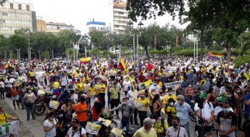 Nueva jornada de manifestaciones en Cúcuta.