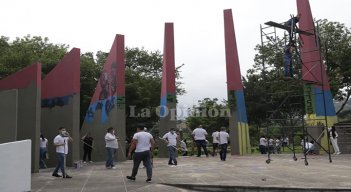 Jornada de pintura en el Teatro Las Cascadas.