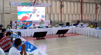 El gobernador, Silvano Serrano escuchó a los jóvenes del departamento./Foto Cortesía