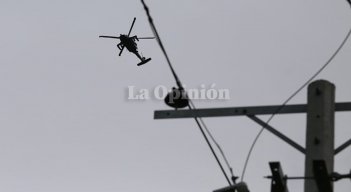 Helicóptero sobrevolando Cúcuta. 