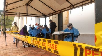 En el parque principal se aplicaron pruebas de COVID-19, ayer