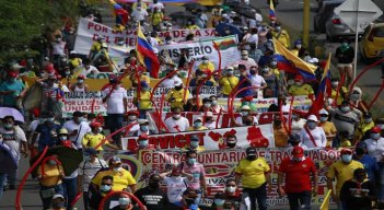Sin violencia se desarrolla la nueva jornada de marchas en Cúcuta./Foto: Juan Pablo Cohen - La Opinión