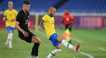 Dani Alves defensor de la selección brasileña referente en los Juegos Olímpicos de Tokio 2020
