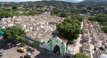 Vista aérea del Cementerio Central de Cúcuta. / Foto archivo La Opinión 
