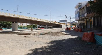 En enero de 2019 la obra intersección vial Cuatro Vientos comenzó su construcción con una inversión de $31.900 millones y la ejecución se proyectó para 14 meses, a la fecha no se ha terminado.  /Foto: Luis Alfredo Estévez/ La Opinión 