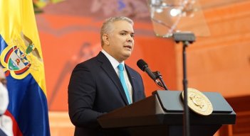 El presidente Iván Duque en la instalación de las sesiones del Congreso. /Foto Colprensa