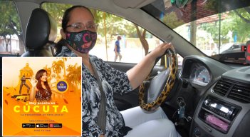 Los taxistas preparan el lanzamiento de Taxia, mediante la cual los usuarios podrán solicitar el servicio desde su celular, sin tener que hacer una llamada. / Foto: Cortesía-La Opinión