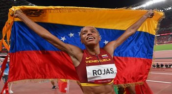 Yulimar Rojas tras oro y récord mundial en Tokio-2020: "es mágico"./Foto: AFP