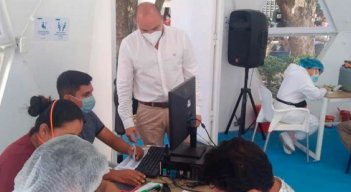 oscar Sandoval, gerente saliente del hospital de El Zulia rindió cuentas de su gestión./Foto Cortesía