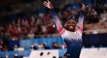 Simone Biles, gimnasta estadounidense. 