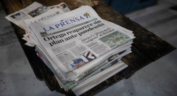 El diario La Prensa, con 95 años de historia, ha sobrevivido a los vaivenes de la política local. /Foto AFP