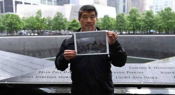 Al Kim, un paramédico en el campo de escombros de las Torres Gemelas./Foto: AFP
