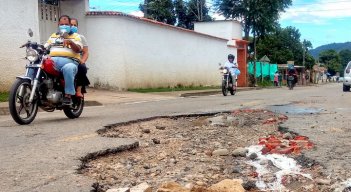 Así está la entrada a Chinácota por estos días