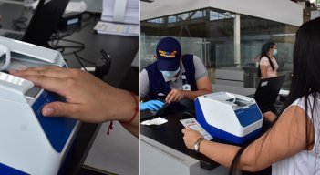 El proceso de biometría se hace con unos equipos nuevos. / Foto: Pablo Castilo