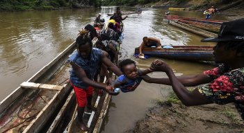 19.000 niños migrantes cruzaron el Darién./Foto: AFP