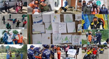 Con la activación de las Salas de Crisis Nacional, departamentales y municipales desde las 9:00 de la mañana, se realizó hoy el Simulacro Nacional de Respuesta a Emergencias en su décima versión. / Cortesía/ La Opinión 