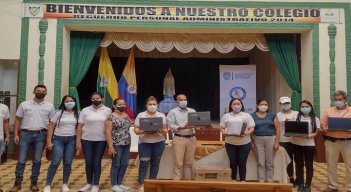 Avanza la entrega de computadores en Norte de Santander./Foto: cortesía
