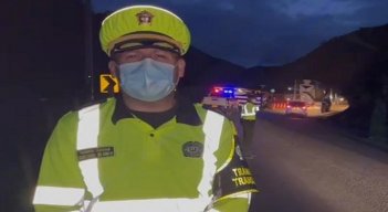 Deslizamiento provocó cierre total en la vía a Ocaña./Foto: cortesía