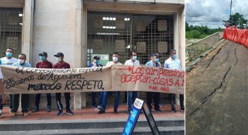 Los manifestantes afirmaron que con las recientes lluvias la situación empeoró y temen quedar incomunicados. 