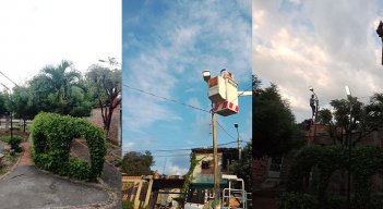 Restablecen alumbrado en parque de la Divina Pastora
