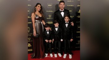 Messi  y su esposa 