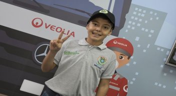Thomas Cruz, estudiantes ganador. / Foto: Jorge Gutiérrez / La Opinión 
