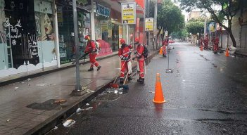 Veolia recogió 35 toneladas de basura tras la Navidad./Foto cortesía