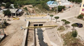 Box culvert que construyó la alcaldía en Cormoranes./Foto cortesía
