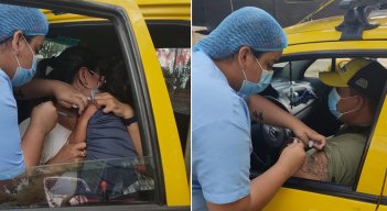 ‘Autovac’ busca incentivar la inmunización de la población a partir de los 3 años en Los Patios. / Foto: Leonardo Favio Oliveros