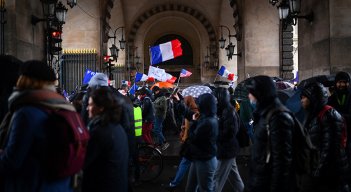 Movilización en Francia.