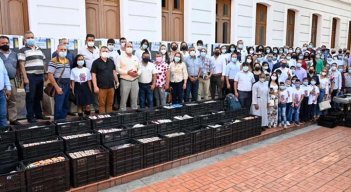 Comunidades recibieron menaje para el PAE por más de 6 mil millones de pesos./Foto cortesía