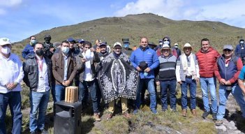 En el páramo de Guerrero comenzó la siembra d árboles/Foto cortesía