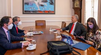 En el encuentro estuvieron la consejera presidencial para las Regiones, Ana María Palau; y el director de Migración Colombia, Juan Francisco Espinosa.