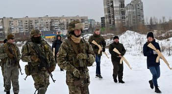 Militares en Rusia.