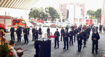 Bomberos de Cúcuta celebran con caravana su aniversario 62./Foto: cortesía