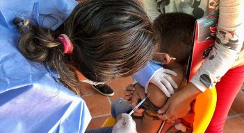 Vacunación contra la COVID-19 en el sector rural de Cúcuta./Foto cortesía