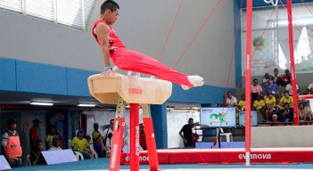 Ángel Barajas, gimnasta cucuteño. 