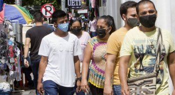 Tapabocas en las calles de Cúcuta