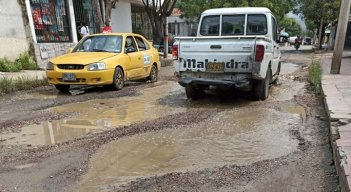 Las calle se encuentran en mal estado