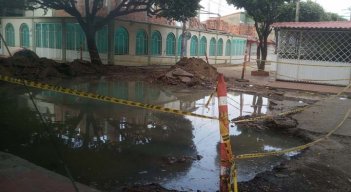 La reparación inició en febrero. 