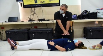 Preparan a estudiantes y maestros de Cúcuta para saber reaccionar en emergencias./Foto: cortesía Alcaldía de Cúcuta