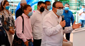 gobernador silvano serrano invitando a la gran movilización por la paz. Foto cortesía