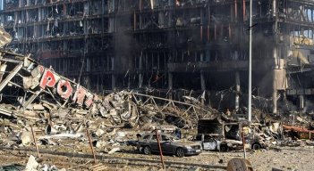 La guerra entra en Kiev con el bombardeo de un centro comercial./Foto: internet