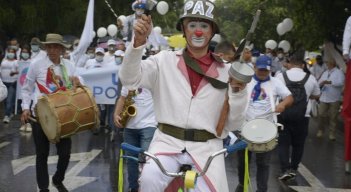 Inicia movilización por la paz de Norte de Santander./Foto: Juan Pablo Cohen - La Opinión
