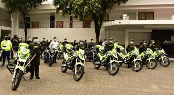 Nuevas motocicletas para la Fuerza Pública en Cúcuta