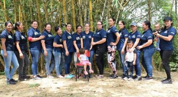 Mujeres de la vereda El Amparo, en Palmarito./Foto cortesía