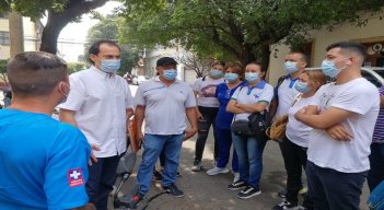 Trabajadores de IPS protestaron por deudas tras liquidación de Medimás.