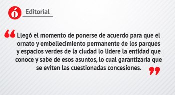 Editorial sobre jardines en Cúcuta