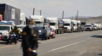 Paro de transporte en Perú contra el presidente Pedro Castillo